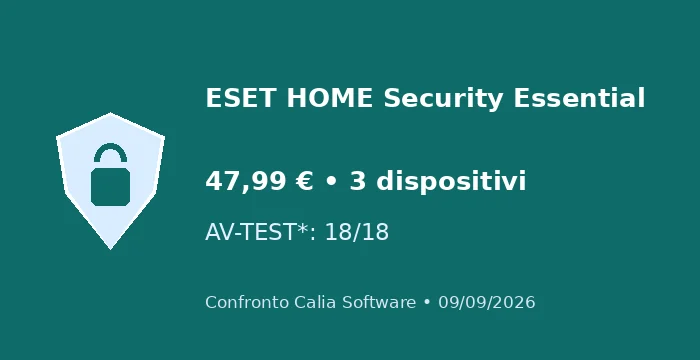 ESET HOME Security Essential: prezzo e test indipendenti