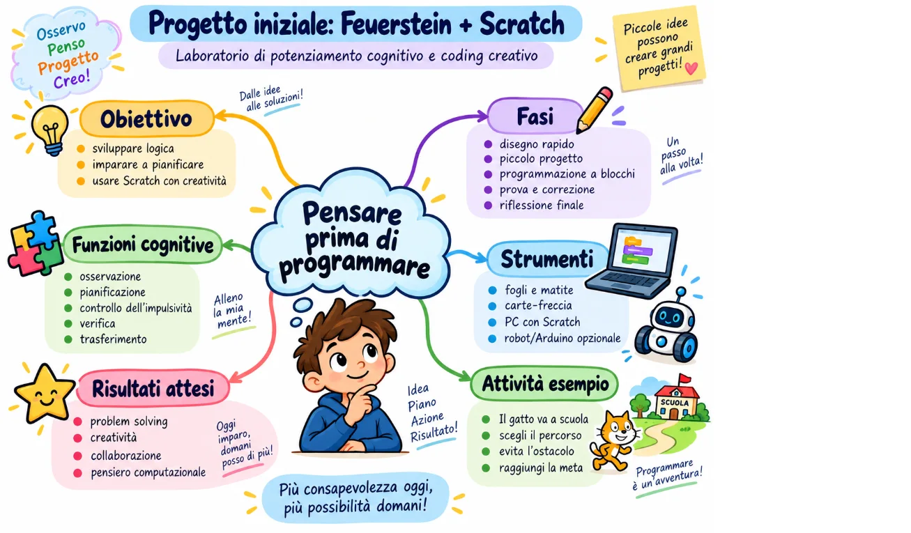 Progetto iniziale Feuerstein e Scratch: pensare prima di programmare